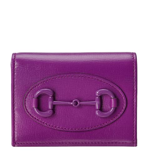 gucci purple trifold wallet|gucci wallets for women.